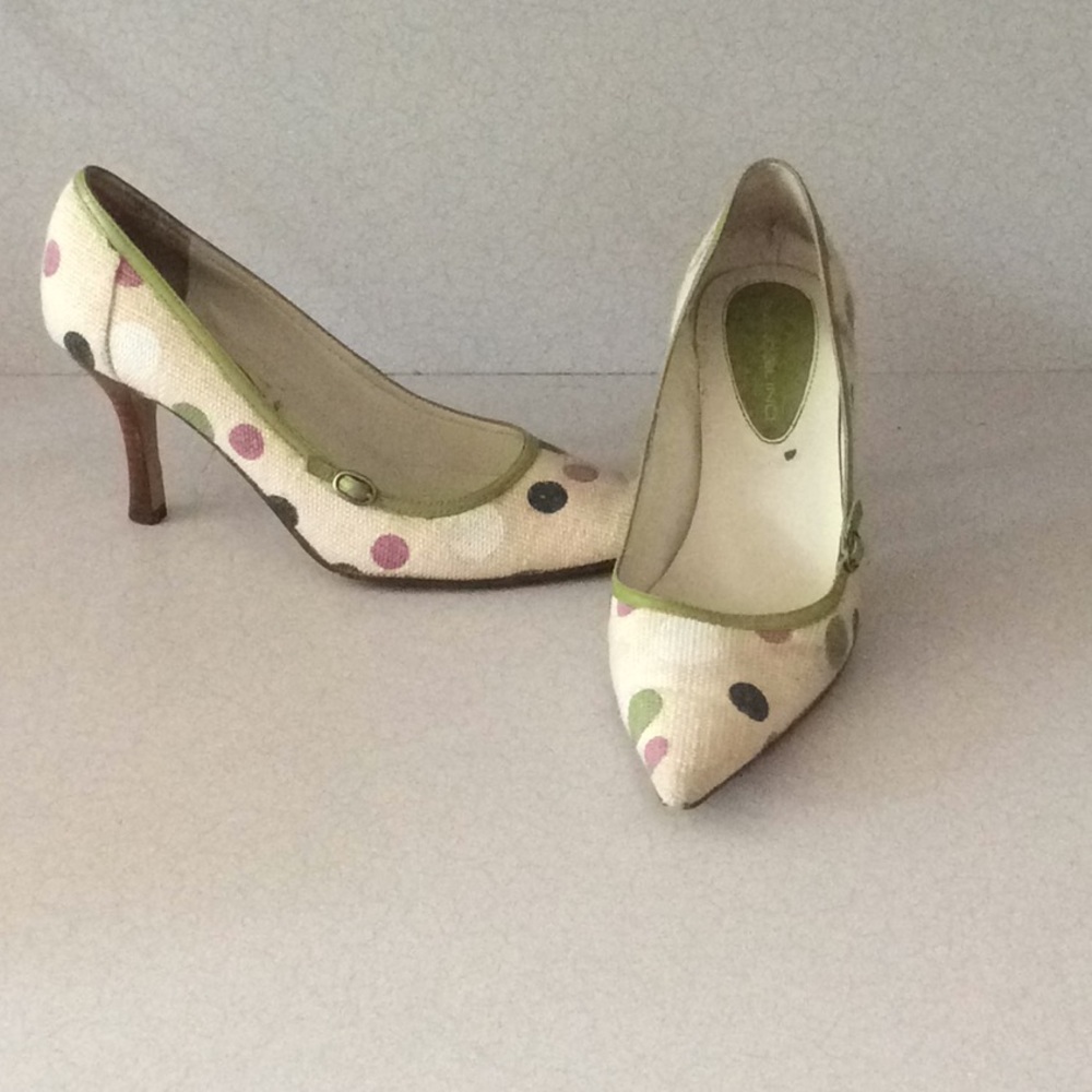Linen bandolio pumps